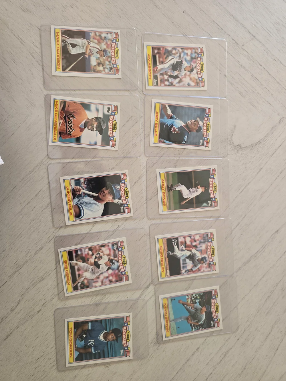 Topps 1989 Rookies Commemorative Full Set Of 33 Baseball Cards